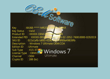 100% Working Windows 7 Pro Oem Key Fast Delivery No Language Limited