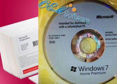 Echter Windows 7 geüberholter Soemschlüsselkasten Coa DVD on-line-Schlüssel-100% für PC