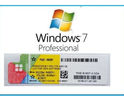 Echter Windows 7-Prosoemschlüsselverbesserungs-Windows 7 Coa-Aufkleber