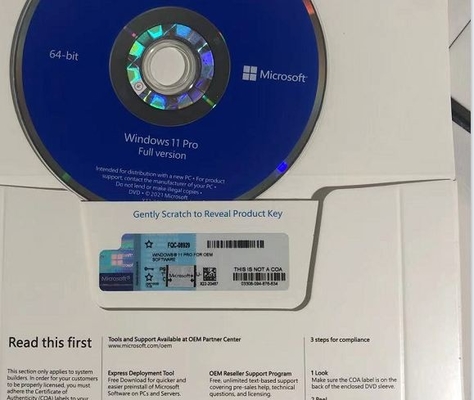 Aktivierungs-Schlüsselcode-Gewinn 11 Microsoft Windowss 11 Coa-Aufkleber-Soem-Satz-Kasten
