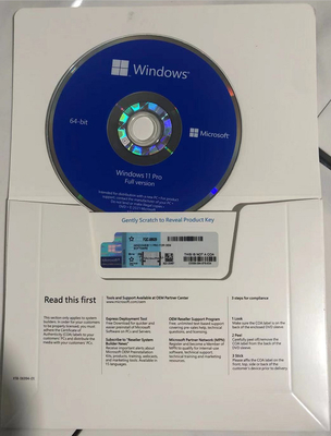 Aktivierungs-Schlüssel Microsoft Windowss 11 mit Hologramm Coa-Aufkleber