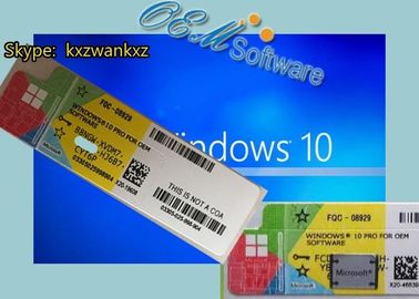 Ursprüngliche Microsoft-Gewinn 10 rote Prosoem-Satz COA-Aufkleber-Windows-Pro10