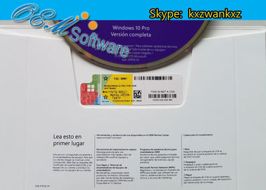 COA Windows 10 Prosoem-Einzelhandels-Aktivierungs-Schlüssel Dvd-Kasten