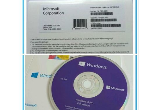 Kasten Kleindes schlüssel-Windows-10 Prosoem-Satz-on-line-Aktivierungs-Gewinn-10 DVD