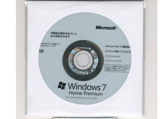 KASTEN-Lizenz-Satz Microsofts 64 gebissener DVD Windows 7 Berufs