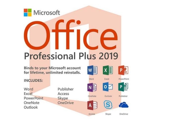 Aktivieren Sie online Mitgliedstaat Office 2019, die plus Berufskleinschlüssel 2019 für PC Pro ist