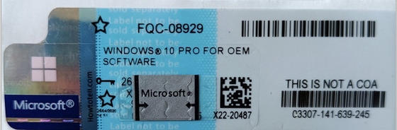 Ursprüngliche Microsoft-Gewinn 10 rote Prosoem-Satz COA-Aufkleber-Windows-Pro10
