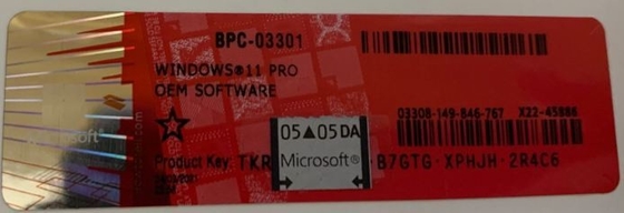 Aktivierungs-Schlüssel Microsoft Windowss 11 mit Hologramm-Gewinn 11 Coa-Aufkleber